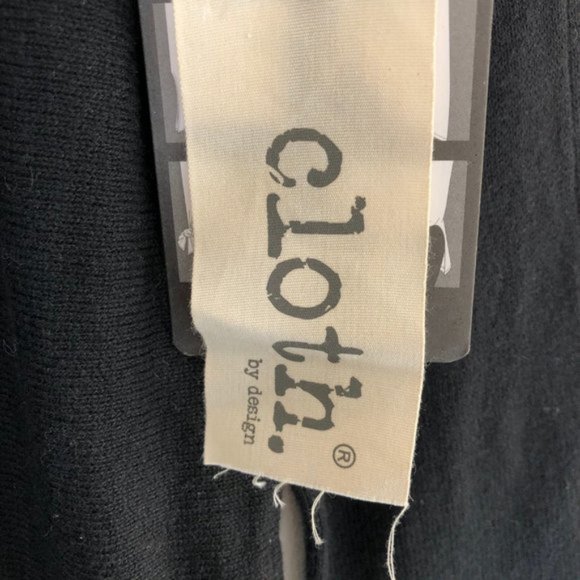 New Cloth by Design Convertible Tie Side Slit Sweater Black Purple Size XS - Picture 14 of 16